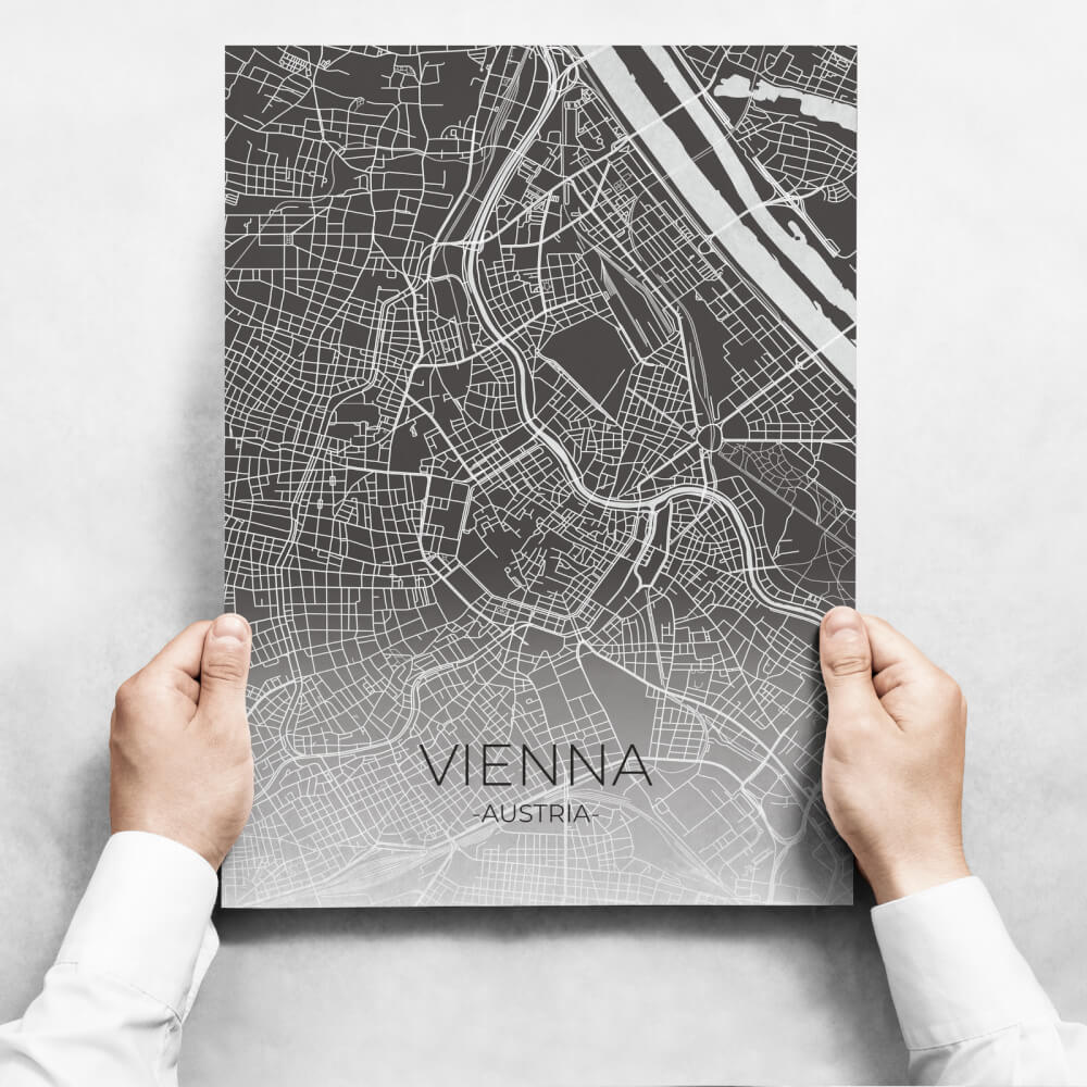 Sada obrazů - Map Of Vienna