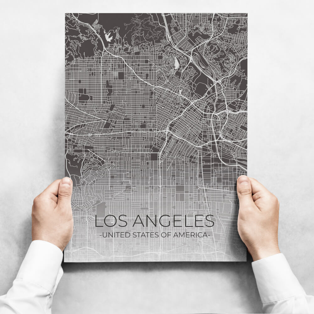 Sada obrazů - Map of Los Angeles
