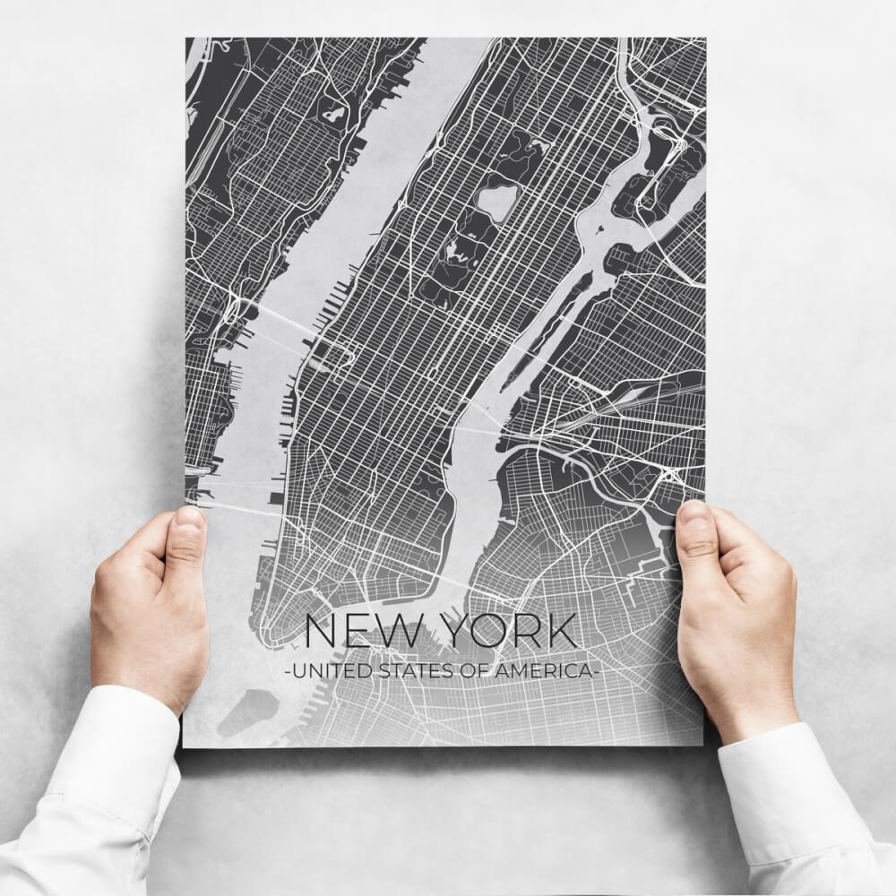 Sada obrazů - Map of New York