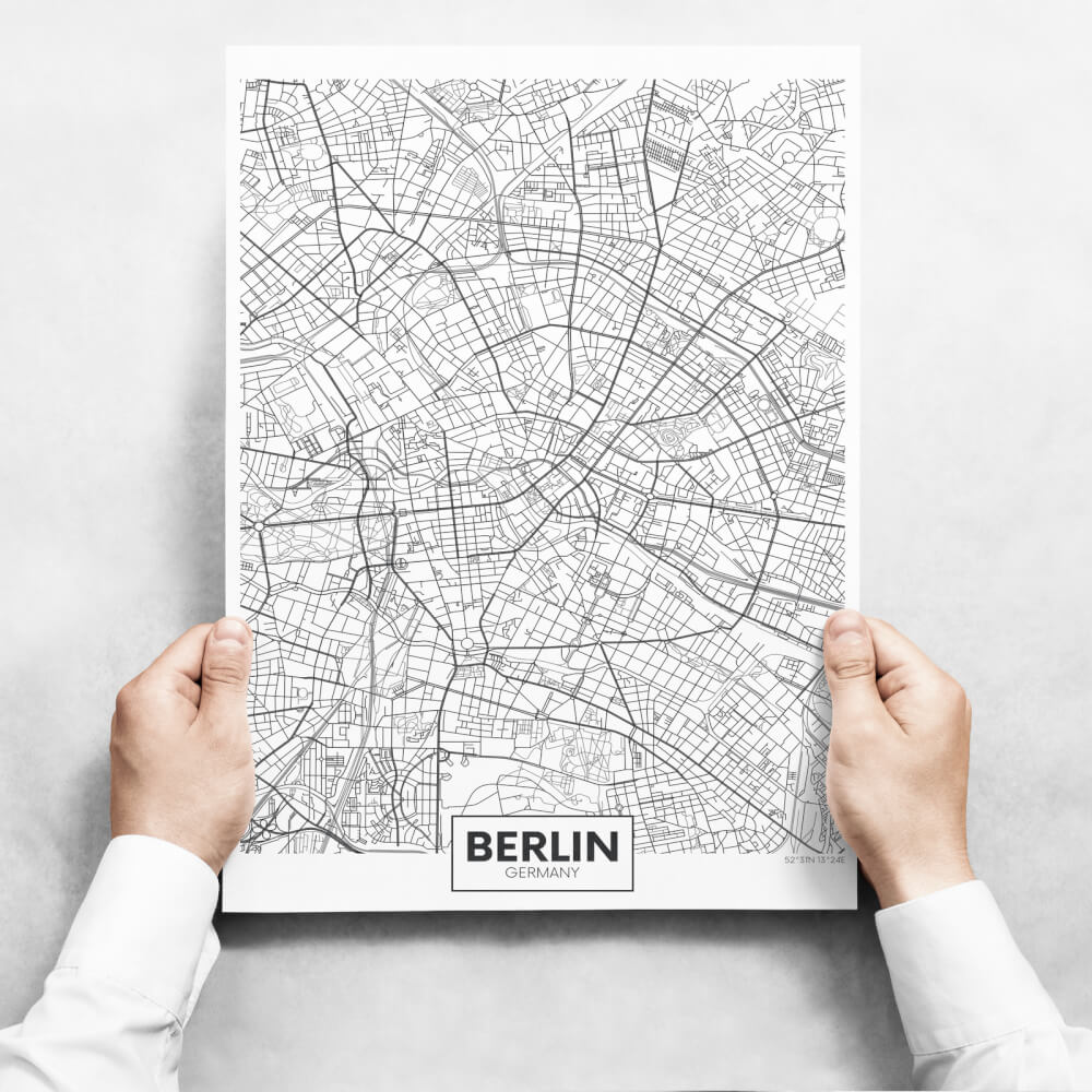Sada obrazů - Map Of Berlin