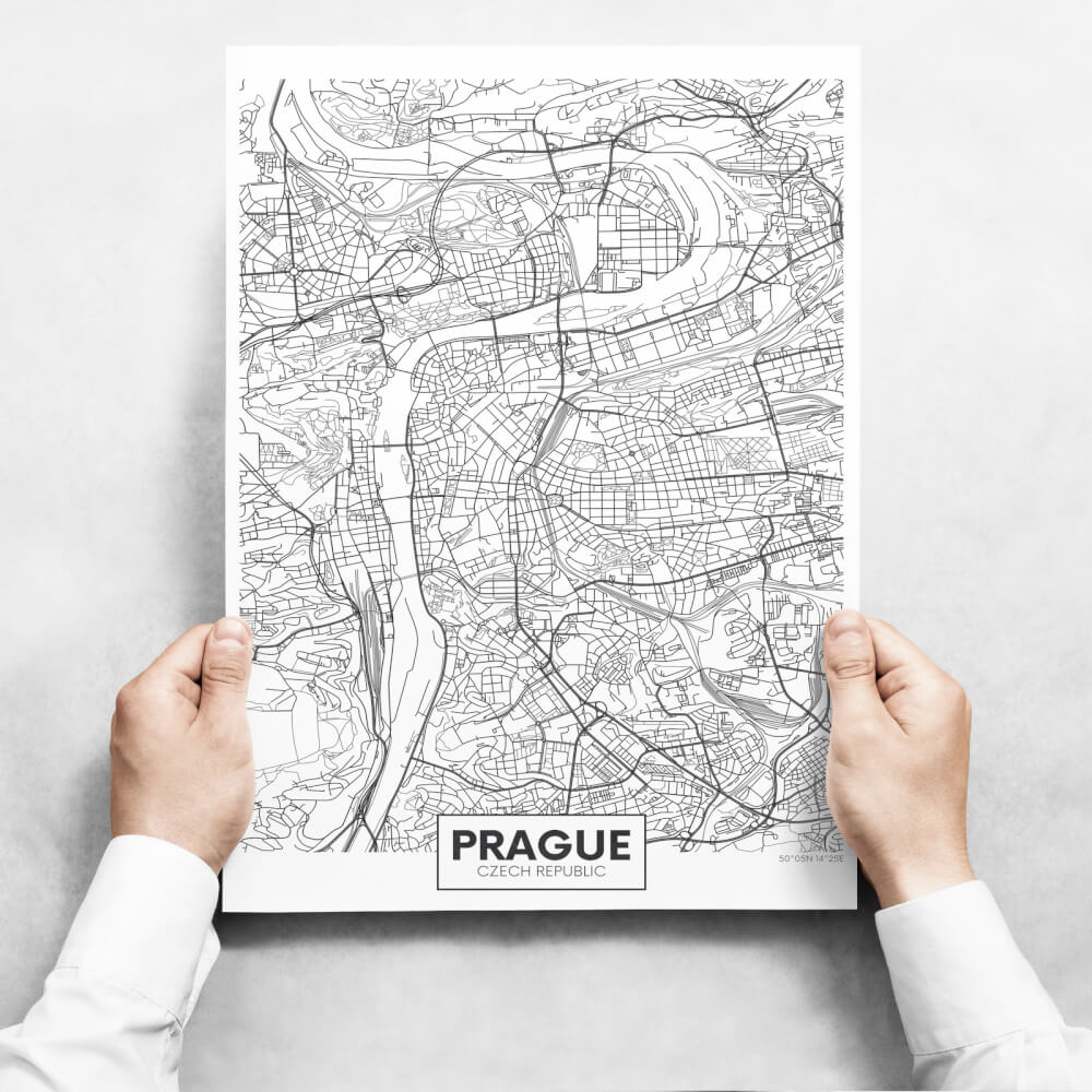 Sada obrazů - Map of Prague
