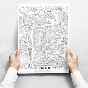 Sada obrazů - Map of Prague