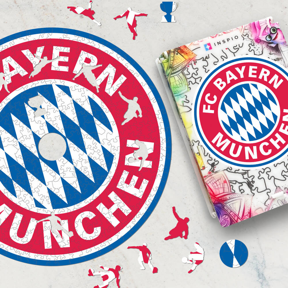 Levně Velké puzzle s motivem fotbalu - FC Bayern Mnichov