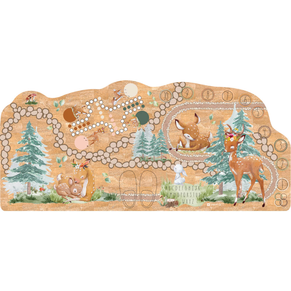 Levně Dětský koberec pro kluky a holky - Kouzelný les a hry pro děti