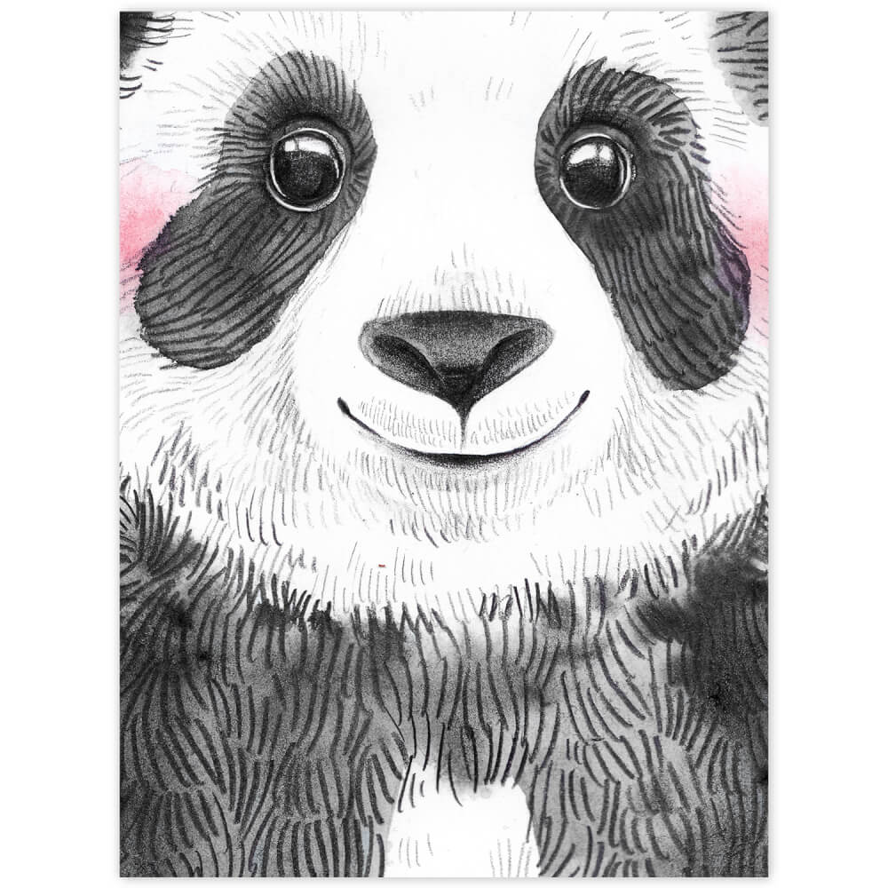 Levně Dekorace do dětského pokoje - Obraz panda