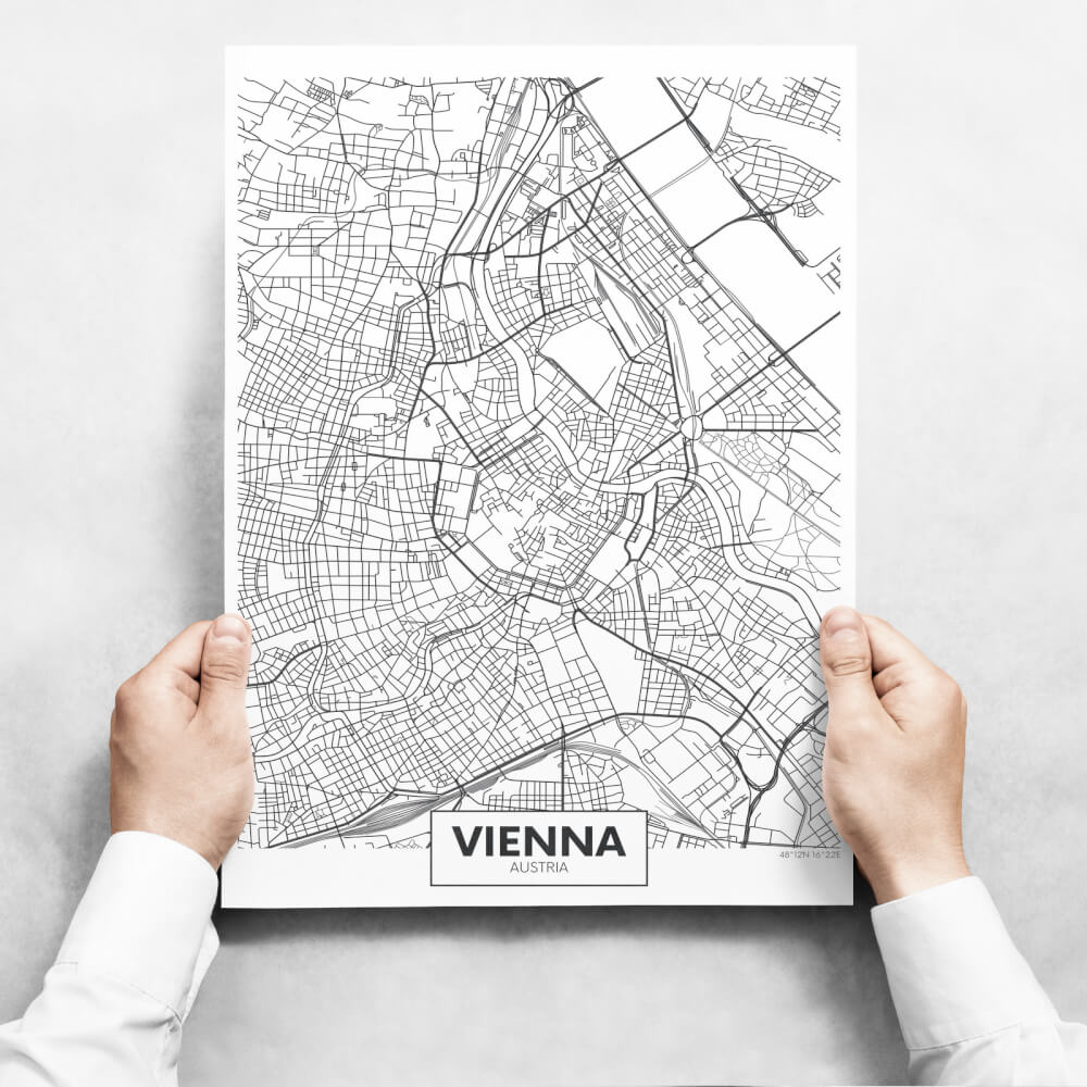 Sada obrazů - Map of Vienna II
