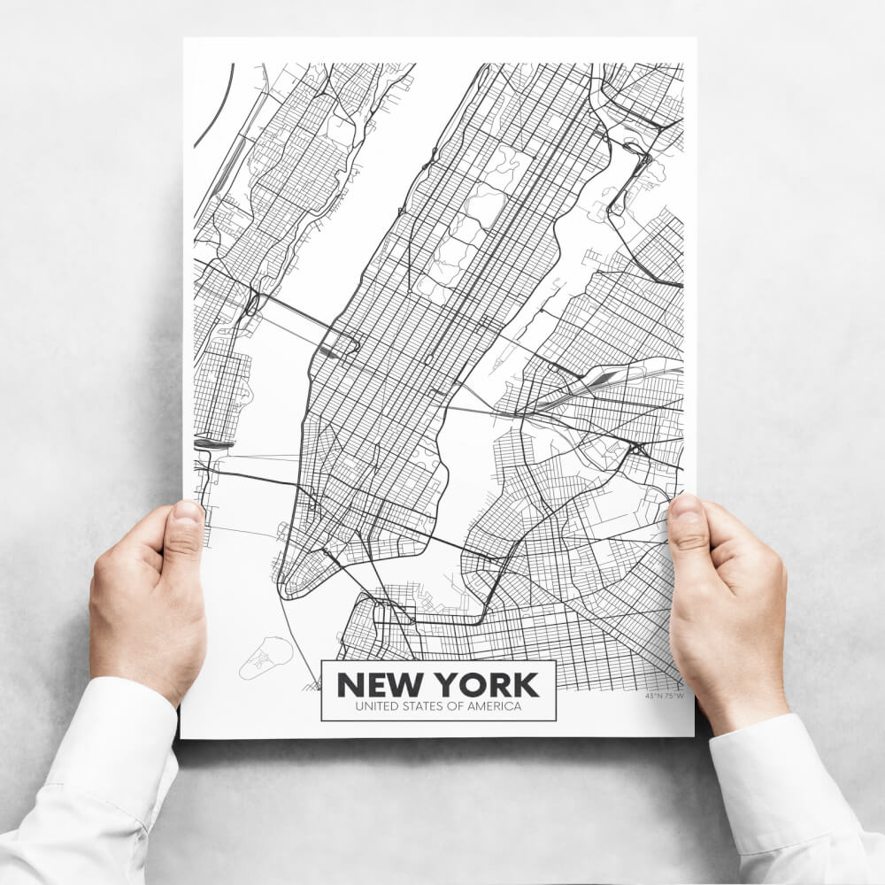 Sada obrazů - Map of New York II